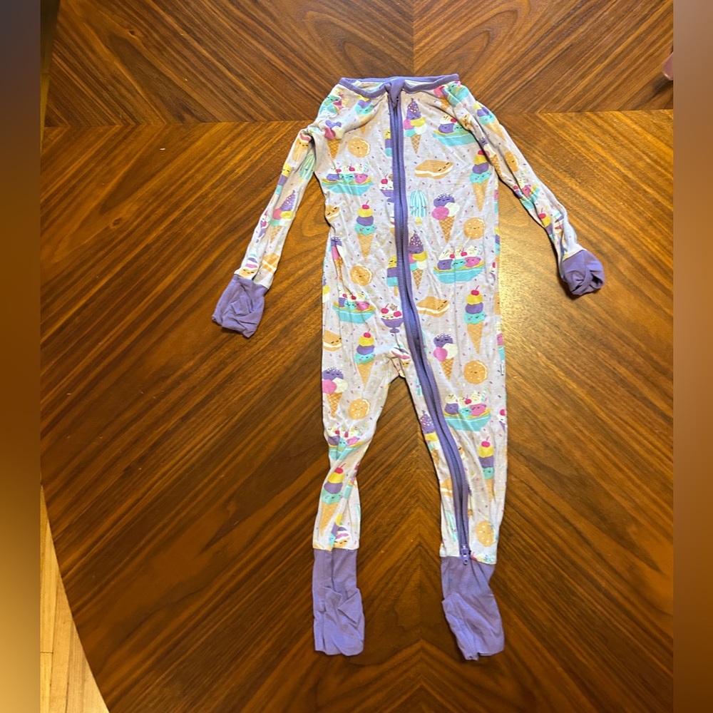 Little Sleepies Ice Cream Print Footie